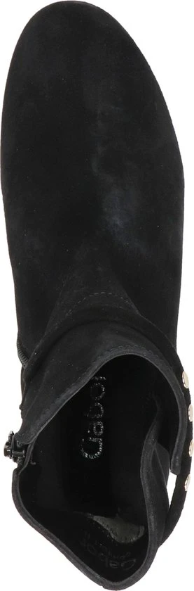 Gabor Enkellaarsjes Dames / Laarzen / Damesschoenen - Suède - 92.716.47 - Zwart - Maat 37 - Afbeelding 6