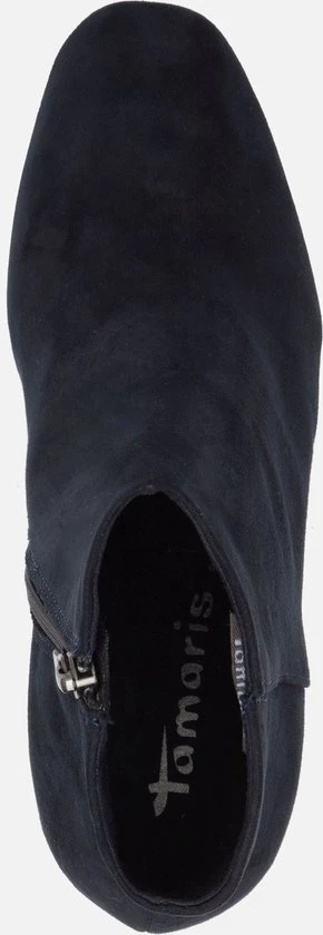 Tamaris Enkellaarsjes Blauw Textiel - Dames - Maat 39 - Afbeelding 2