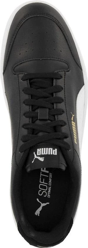 PUMA Shuffle Unisex Sneakers - Black/White/TeamGold - Maat 44 - Afbeelding 8