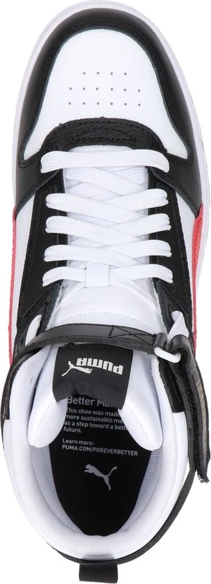 PUMA RBD Game Unisex Sneakers - White/HighRiskRed/Black/TeamGold - Maat 44 - Afbeelding 6