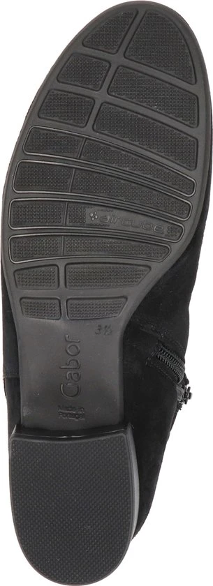 Gabor Enkellaarsjes Dames / Laarzen / Damesschoenen - Suède - 92.716.47 - Zwart - Maat 37 - Afbeelding 7