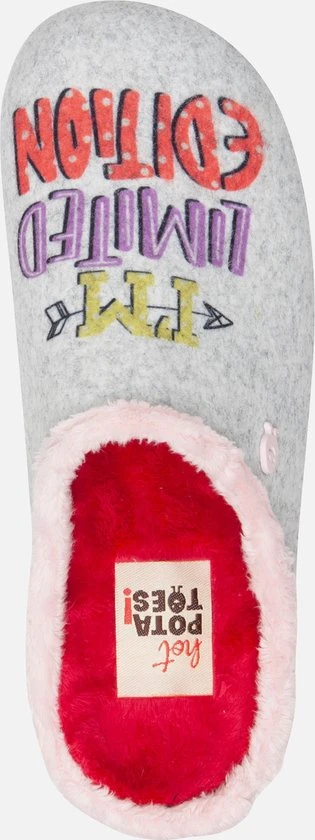 Hot Potatoes Dundalk Sloffen Dames - Grijs - Maat 38 - Afbeelding 2