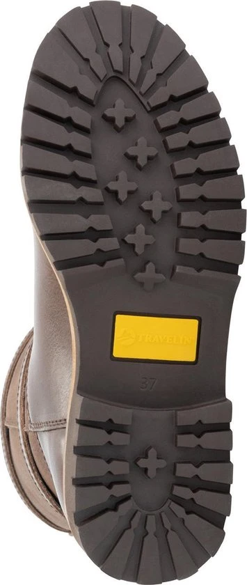 Travelin' Sweden Dames Outdoorlaarzen - Waterdicht En Ademend - Wol Gevoerde Wandellaars - Donkerbruin Leer - Maat 37 - Afbeelding 6