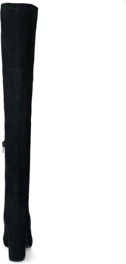 Sacha - Dames - Zwarte Hoge Laarzen Met Ronde Neus - Maat 38 - Afbeelding 5