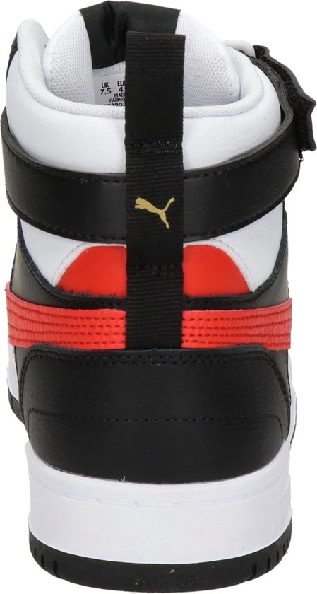 PUMA RBD Game Unisex Sneakers - White/HighRiskRed/Black/TeamGold - Maat 44 - Afbeelding 5