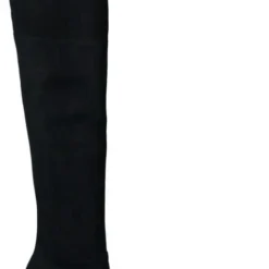 Sacha - Dames - Zwarte Hoge Laarzen Met Ronde Neus - Maat 38