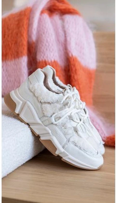 Dames Sneakers Dwrs Los Angeles Teddy Beige - Maat 38 - Afbeelding 4