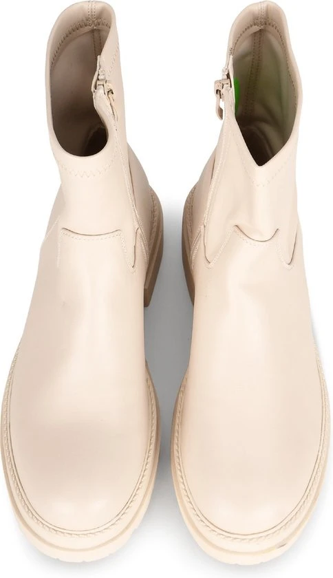 POSH By Poelman ELA Dames Enkellaars - Crème - Maat 39 - Afbeelding 3