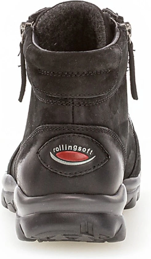 Gabor Rollingsoft Veterboot 96.868.47 Nubuck Zwart - Afbeelding 2