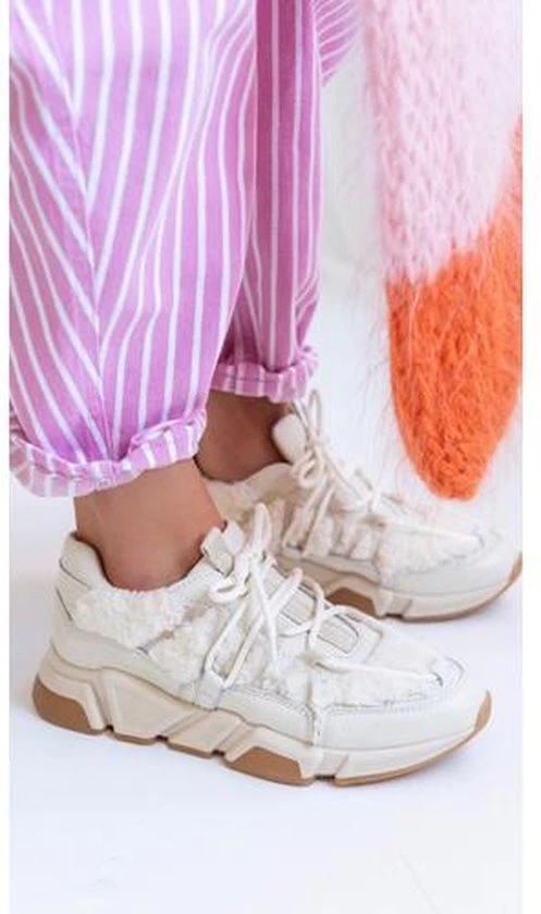 Dames Sneakers Dwrs Los Angeles Teddy Beige - Maat 38 - Afbeelding 7