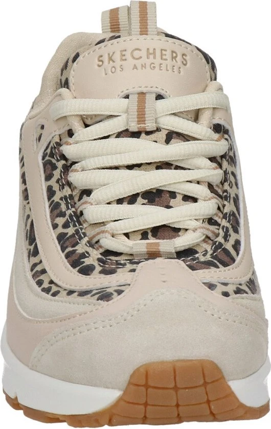 Skechers Uno Wild Streets Dames Sneakers - White/Leopard - Maat 40 - Afbeelding 12