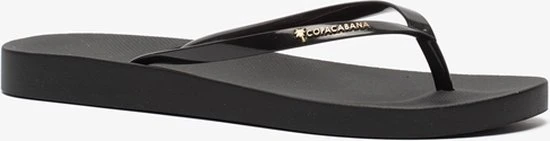 Copacabana Vegan Dames Teenslippers Zwart - Zwart - Maat 40/41
