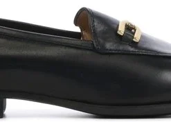 Unisa Vrouwen Leren Instapschoenen / Damesschoenen / Instapper Daimiel Led - Zwart - Maat 42