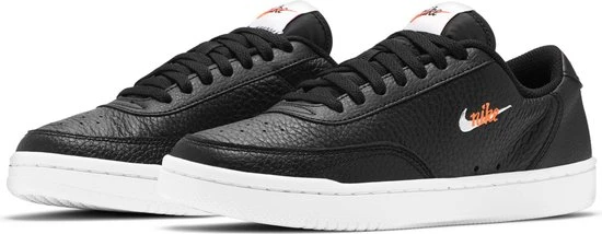 Nike Court Vintage Prm Dames Sneakers - Black/White-Total Orange - Maat 36 - Afbeelding 2