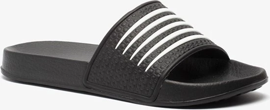 Dutchy Dames Badslippers Zwart - Zwart - Maat 37