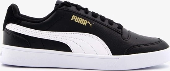 PUMA Shuffle Unisex Sneakers - Black/White/TeamGold - Maat 44 - Afbeelding 7