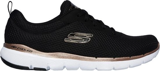 Skechers Flex Appeal 3.0 Sportschoenen - Zwart - Maat 39 - Extra Comfort - Memory Foam