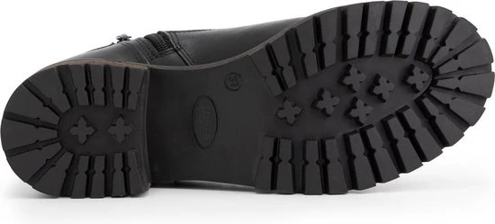 Mysa Ivy Dames Leren Enkellaarzen - Gevoerde Boots - Zwart Leer - Maat 39 - Afbeelding 5