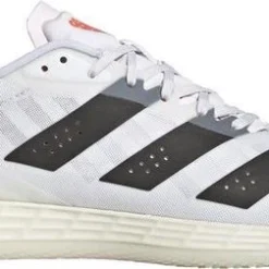 Adidas Adizero FastCourt 2 - Sportschoenen - Wit/oranje - Maat 46 2/3