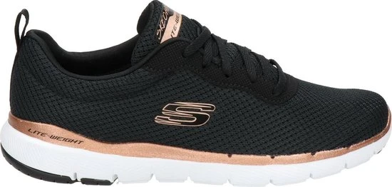 Skechers Flex Appeal 3.0 Sportschoenen - Zwart - Maat 39 - Extra Comfort - Memory Foam - Afbeelding 16