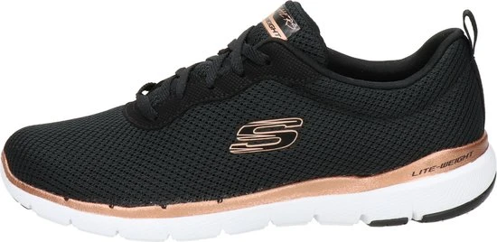 Skechers Flex Appeal 3.0 Sportschoenen - Zwart - Maat 39 - Extra Comfort - Memory Foam - Afbeelding 8