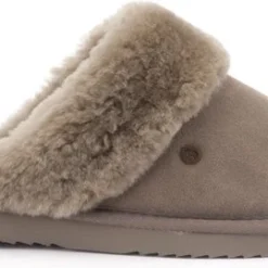 Warmbat Flurry Suede Dames Pantoffels - Moss - Maat 42