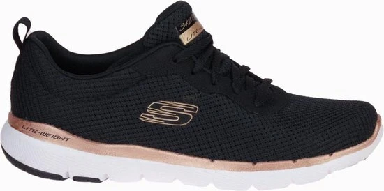 Skechers Flex Appeal 3.0 Sportschoenen - Zwart - Maat 39 - Extra Comfort - Memory Foam - Afbeelding 28