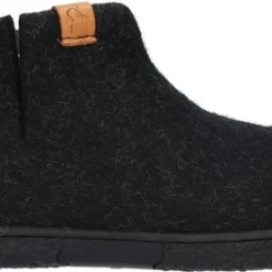 Tofvel Nepal Wolvilt Sloffen Black/Grey | Zwart | Wolvilt | Maat 45