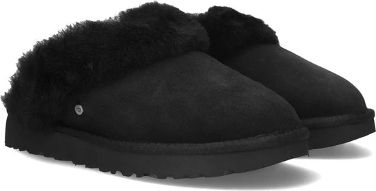 UGG W Classic Slipper II Dames Sloffen - Black - Maat 37 - Afbeelding 8