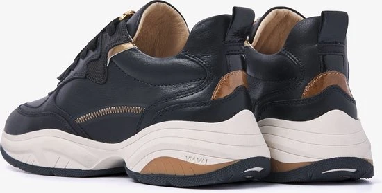 VIA VAI Pepper Jyll Sneakers - Leer - Zwart - Maat 37 - Afbeelding 2