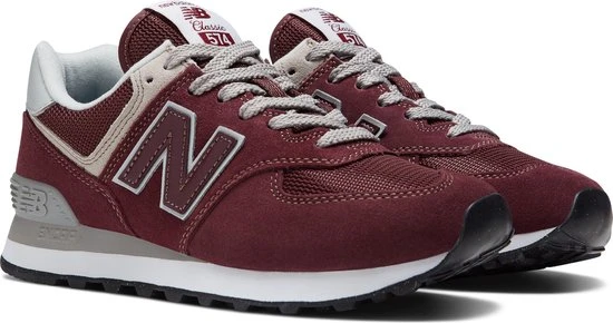New Balance 574 Dames Sneakers - Burgundy - Maat 38 - Afbeelding 2