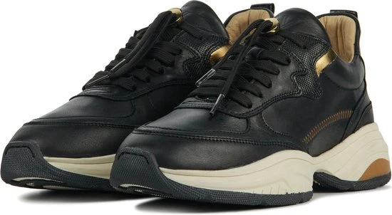 VIA VAI Pepper Jyll Sneakers - Leer - Zwart - Maat 37 - Afbeelding 18