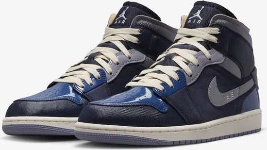 NIKE AIR JORDAN 1 MID SE CRAFT "OBSIDIAN" - Maat: 44