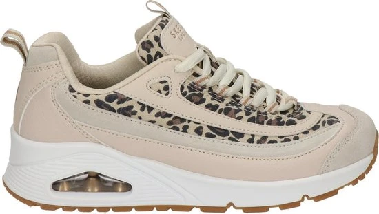 Skechers Uno Wild Streets Dames Sneakers - White/Leopard - Maat 40 - Afbeelding 13
