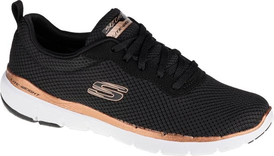 Skechers Flex Appeal 3.0 Sportschoenen - Zwart - Maat 39 - Extra Comfort - Memory Foam - Afbeelding 45