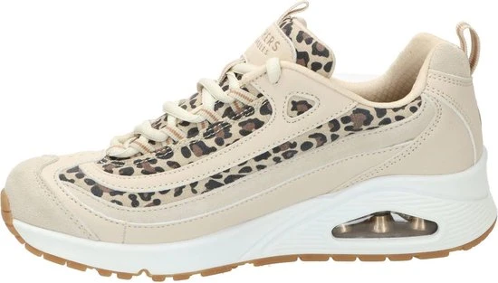 Skechers Uno Wild Streets Dames Sneakers - White/Leopard - Maat 40 - Afbeelding 20