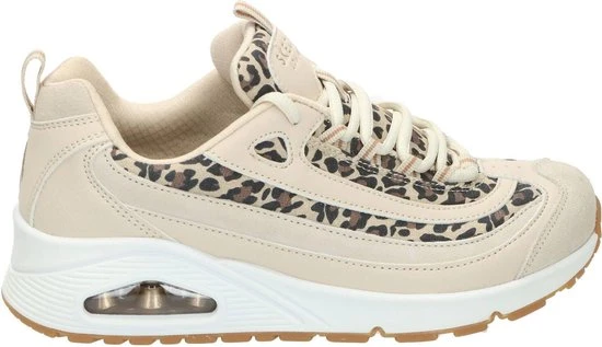 Skechers Uno Wild Streets Dames Sneakers - White/Leopard - Maat 40 - Afbeelding 21