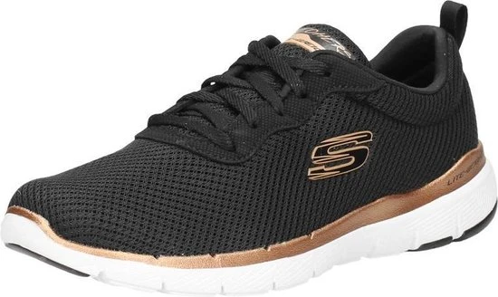 Skechers Flex Appeal 3.0 Sportschoenen - Zwart - Maat 39 - Extra Comfort - Memory Foam - Afbeelding 21