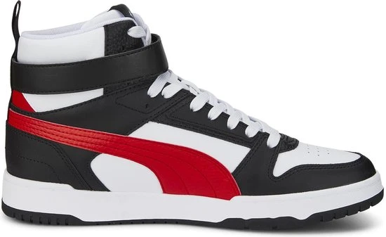 PUMA RBD Game Unisex Sneakers - White/HighRiskRed/Black/TeamGold - Maat 44 - Afbeelding 14