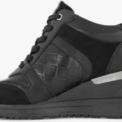 Graceland Zwarte Sneaker Sleehak - Maat 40