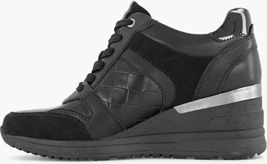 Graceland Zwarte Sneaker Sleehak - Maat 40