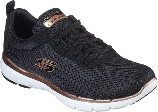 Skechers Flex Appeal 3.0 Sportschoenen - Zwart - Maat 39 - Extra Comfort - Memory Foam - Afbeelding 31