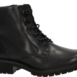 Ecco Elaina Dames Veterboot - Zwart - Maat 36