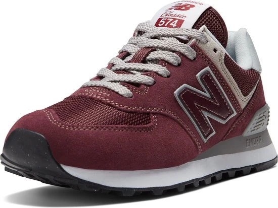 New Balance 574 Dames Sneakers - Burgundy - Maat 38 - Afbeelding 4