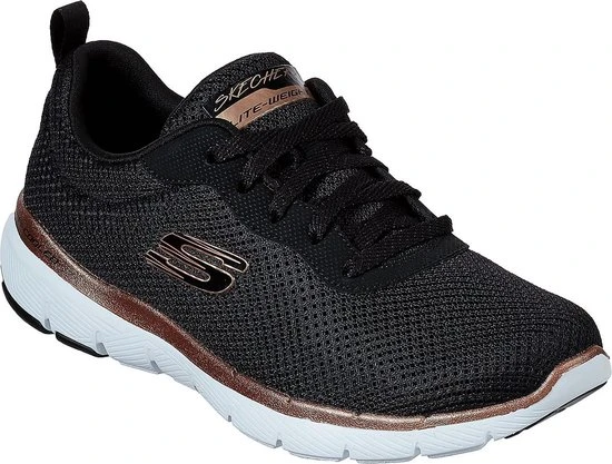 Skechers Flex Appeal 3.0 Sportschoenen - Zwart - Maat 39 - Extra Comfort - Memory Foam - Afbeelding 2