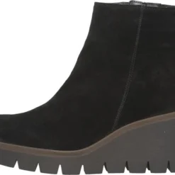 Gabor Enkellaarsjes Dames / Laarzen / Damesschoenen - Suède - 94.780.17 - Zwart - Maat 36.5