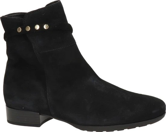 Gabor Enkellaarsjes Dames / Laarzen / Damesschoenen - Suède - 92.716.47 - Zwart - Maat 37 - Afbeelding 2