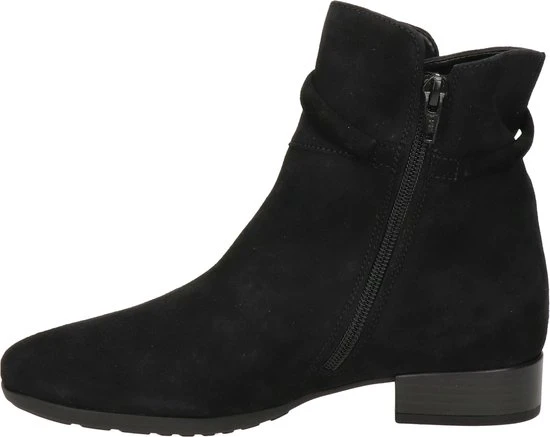 Gabor Enkellaarsjes Dames / Laarzen / Damesschoenen - Suède - 92.716.47 - Zwart - Maat 37 - Afbeelding 4