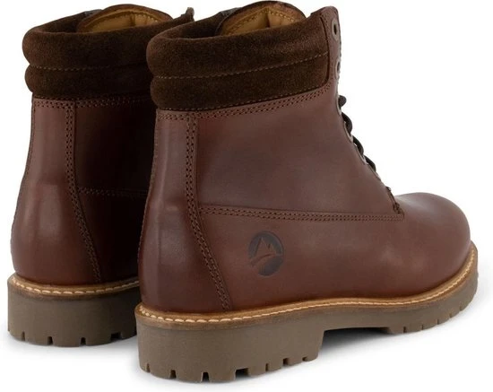 Travelin' Ljosland Dames - Halfhoge Leren Veterschoen - Sneaker - Bruin Leer - Maat 40 - Afbeelding 5