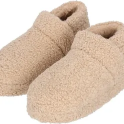 Apollo | Sloffen Dames Teddy | Shine | Beige | Maat 39/40 | Sloffen Dames | Hoge Sloffen Dames